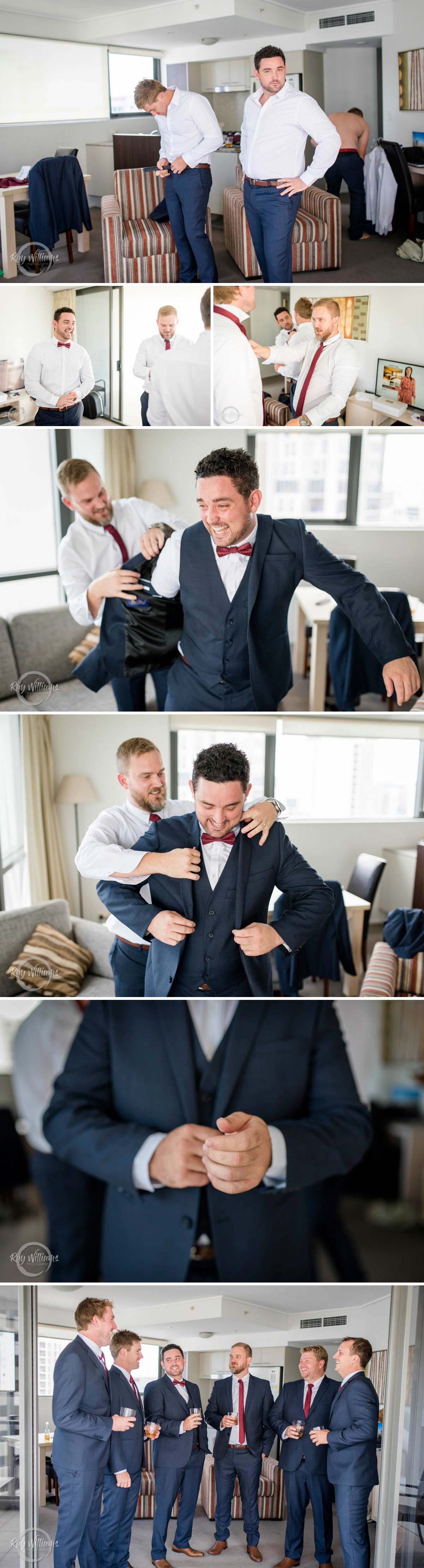 Groom Prep Photos