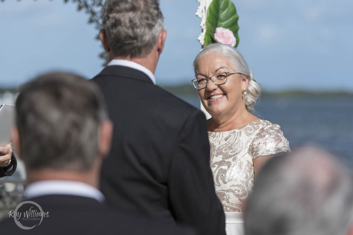 Powerboat Club Wedding ceremony