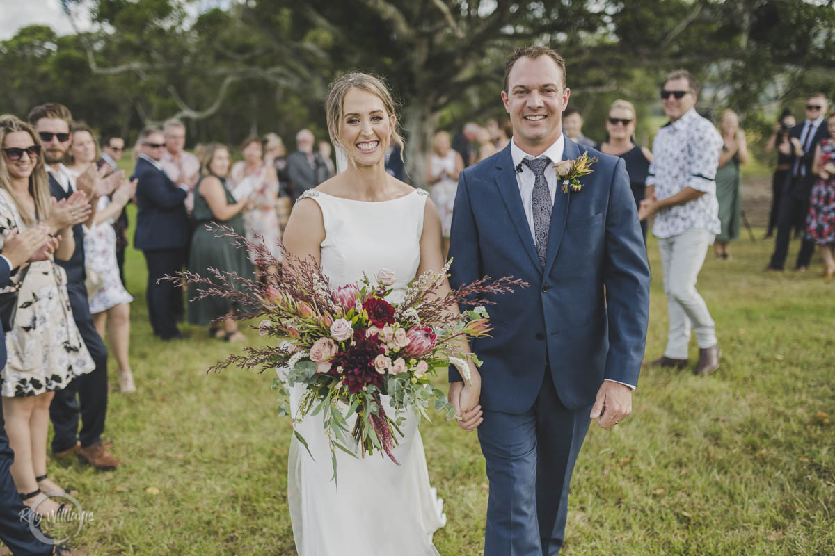 Yandina Station Wedding ceremony walk