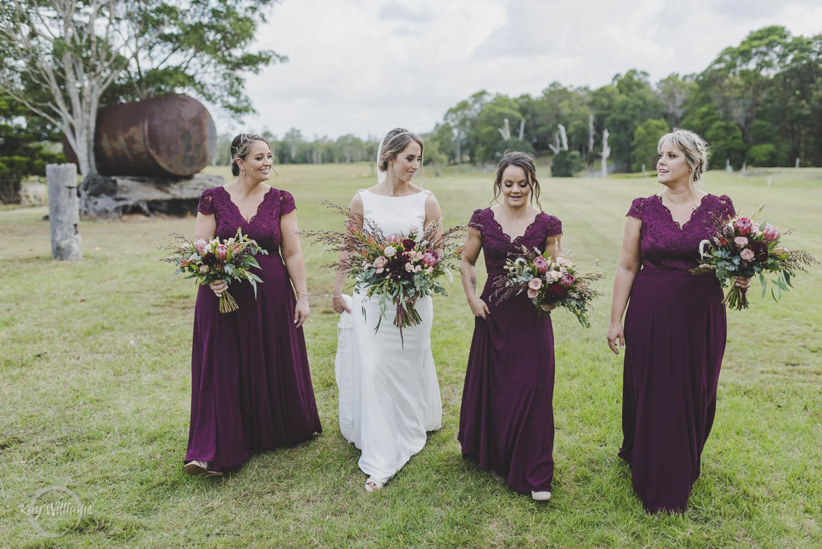 Yandina Station Wedding Girls walk