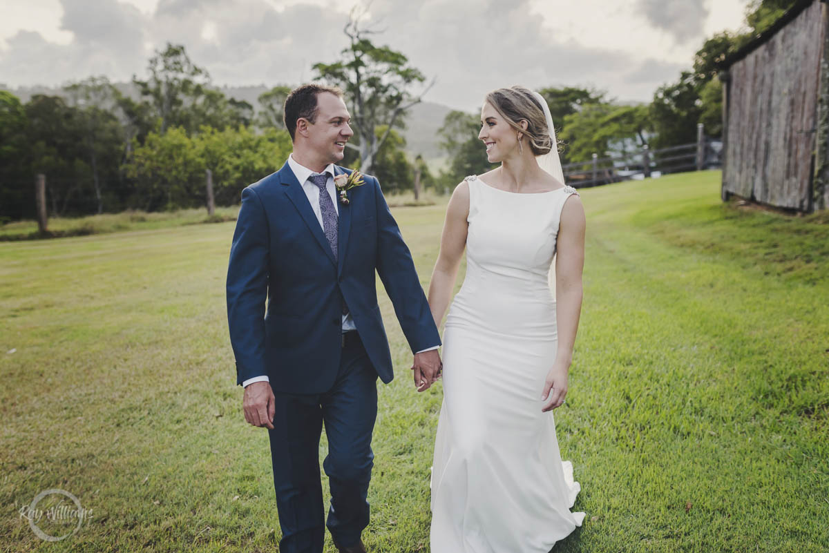 Yandina Station Wedding couple walk