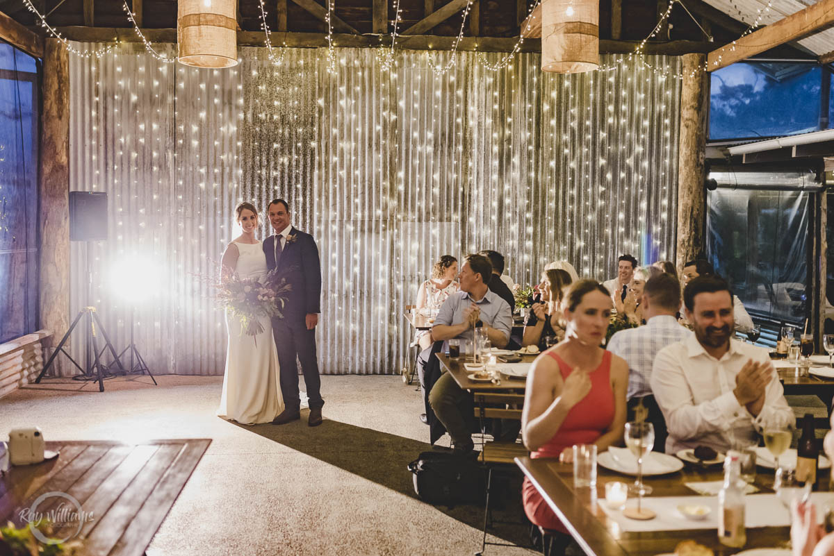 Yandina Station Wedding Reception entry